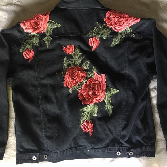 LF stores rose denim jacket - Picture 2 of 2